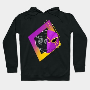 New Retro Wave Turtle Skull Pixelart Hoodie